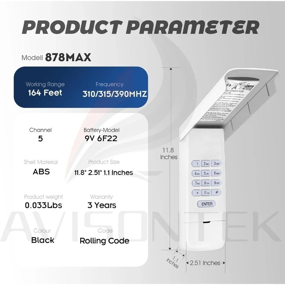LiftMaster 877LM Universal Garage‎ Door Opener Keypad